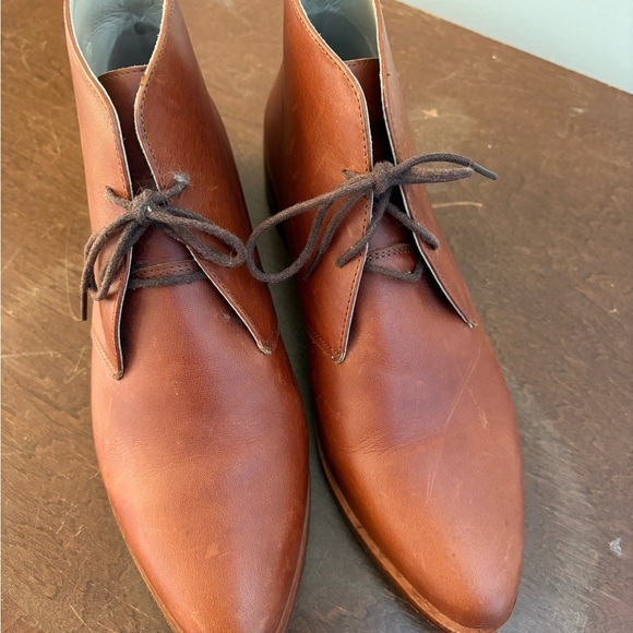 Nisolo Isa Leather Ankle Boots – Brandy, Size 9 - Picture 2 of 6